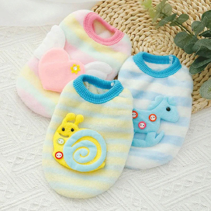 Cute Tea Cup Dog Sweater Fleece Warm Coat Small Dogs