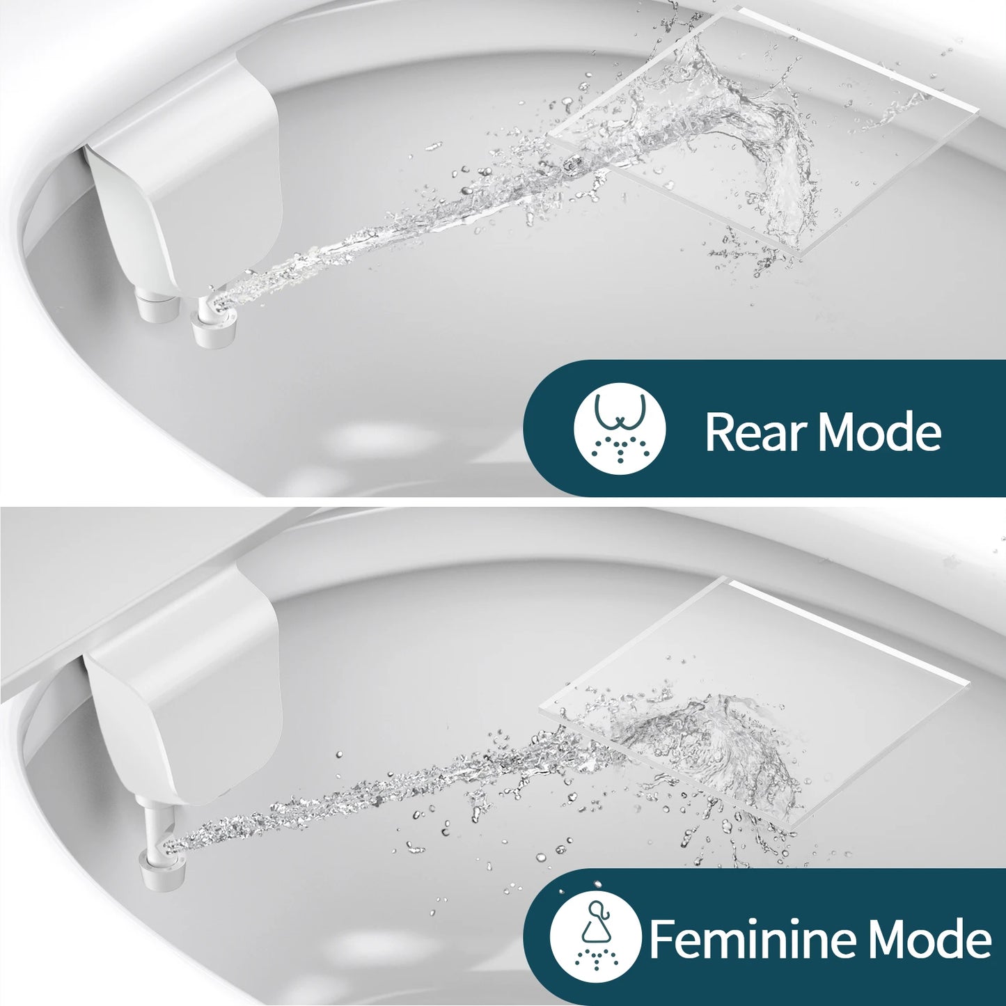 SAMODRA Dual Nozzle Bidet Attachment Adjustable Water Pressure