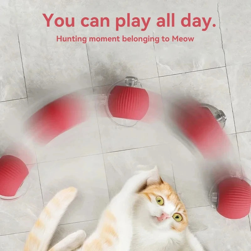 Rechargeable Automatic Rolling Ball Cat Toy Imitates Mouse