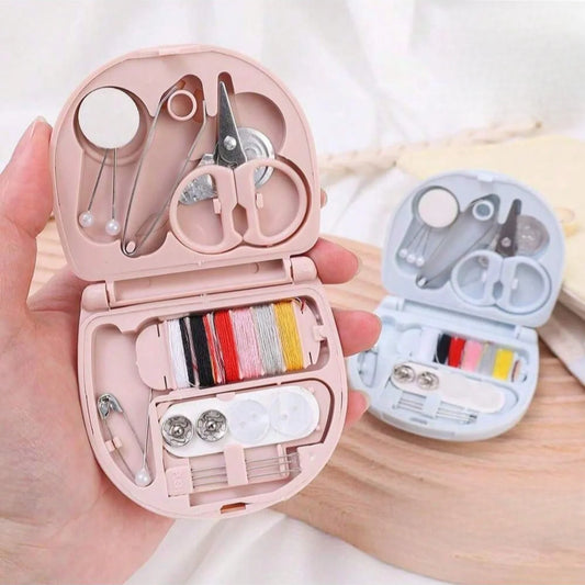 Travel Sewing Kit Portable Repair Pack With Threads Scissors Needles