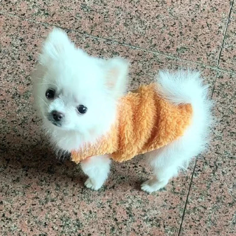 Cute Tea Cup Dog Sweater Fleece Warm Coat Small Dogs