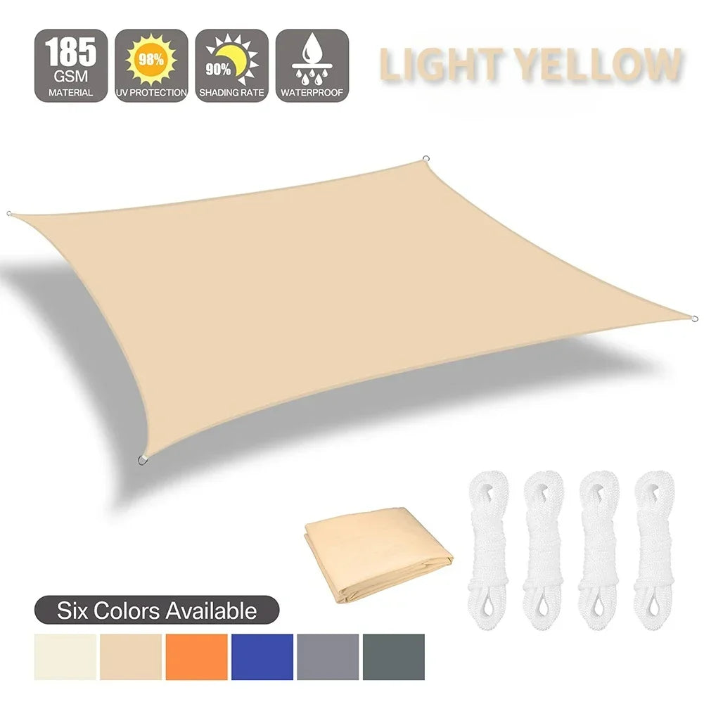 Waterproof Shade Sail Sun Shelter For Outdoor Canopy And Patio