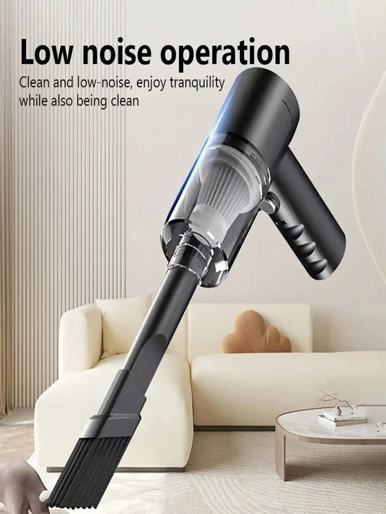 Cordless Handheld Vacuum Cleaner With Multiple Nozzles For Home
