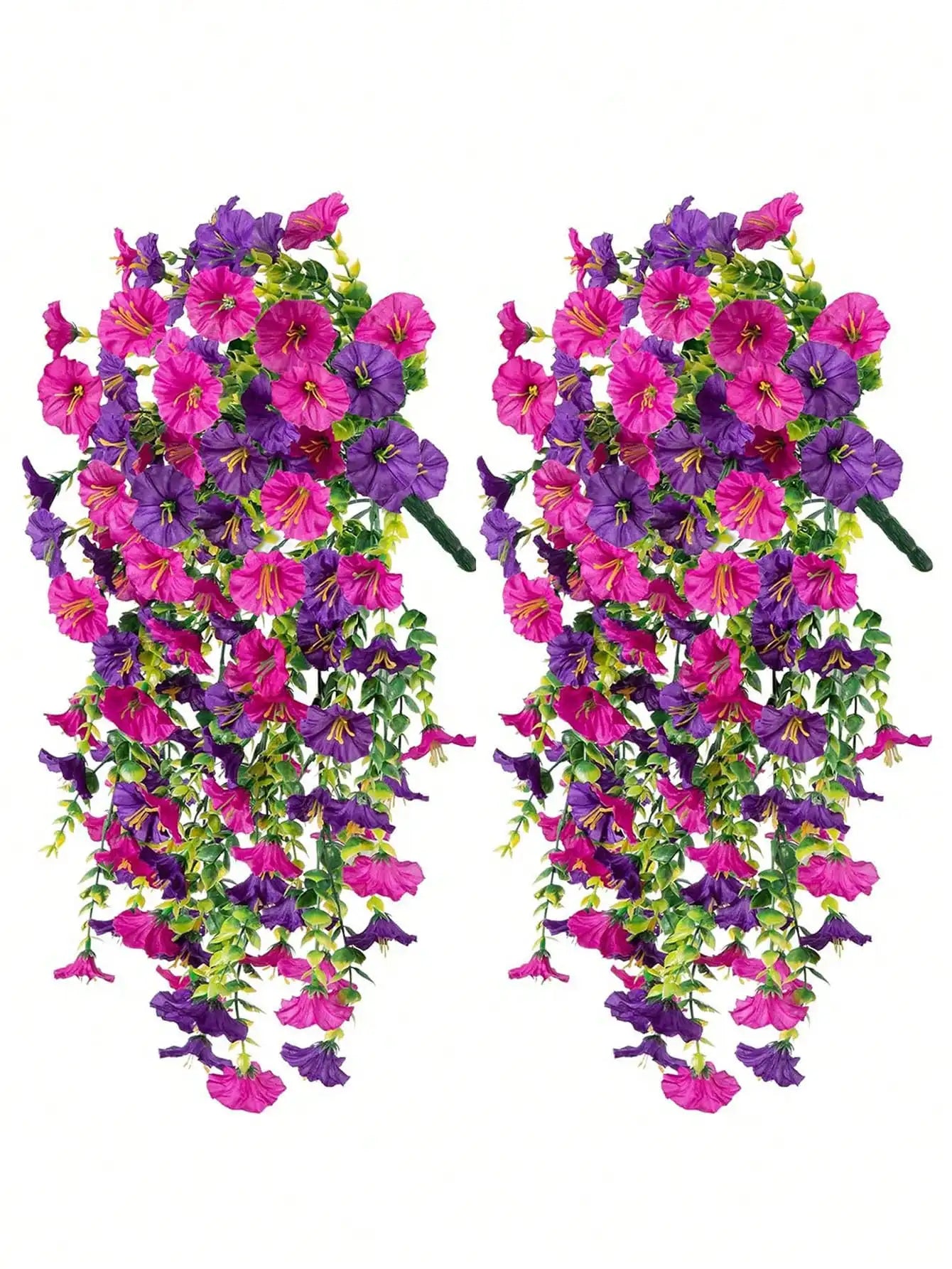 Artificial Eucalyptus Silk Flower Vine UV Resistant Outdoor Garden Decor