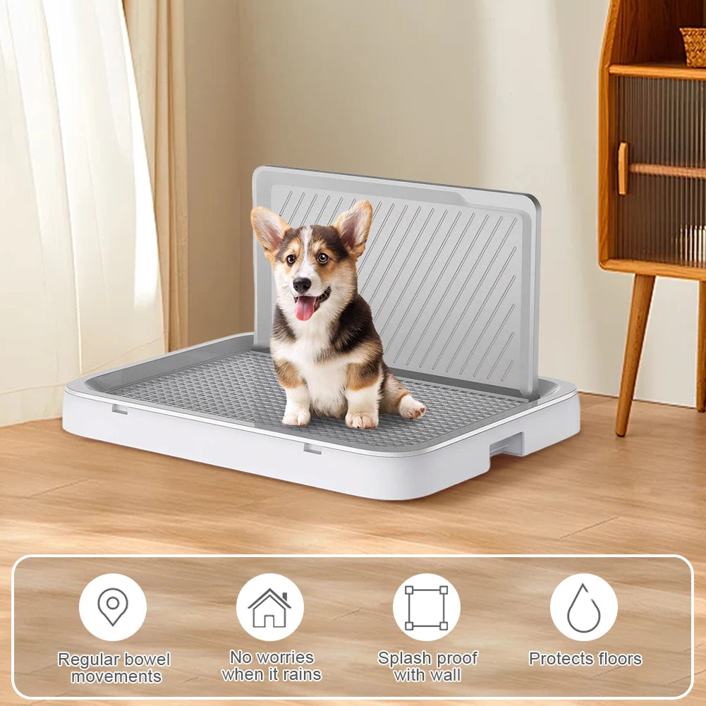 Alloet Dog Potty Tray With Pee Wall Pan Training Toilet