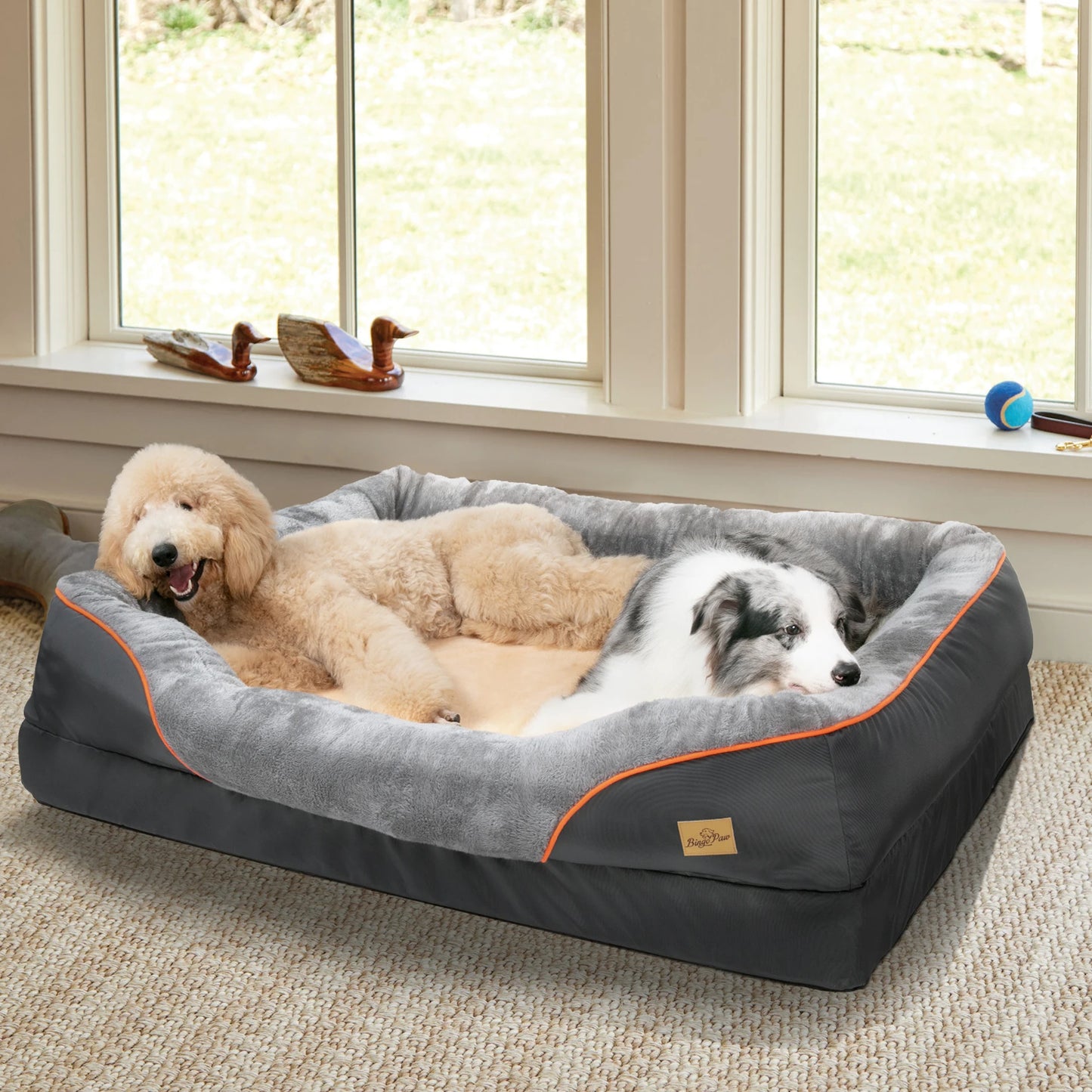 BINGOPAWCN Dog Bed Removable Washable Cover Anti Allergy
