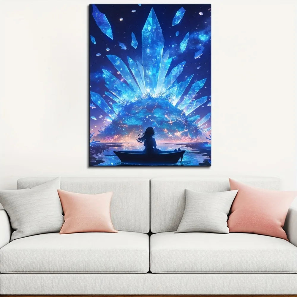 Anime Romantic Girl Poster Decor Wall Art For Living Room