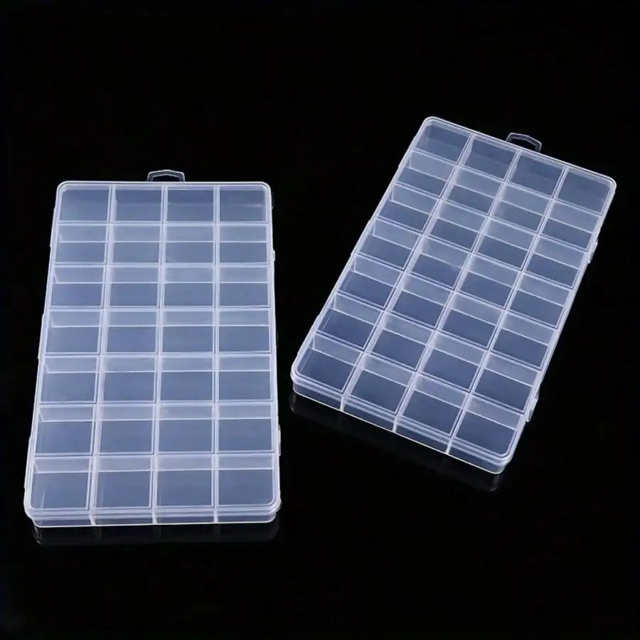 Plastic Jewelry Storage Case 28-Grid With Removable Dividers
