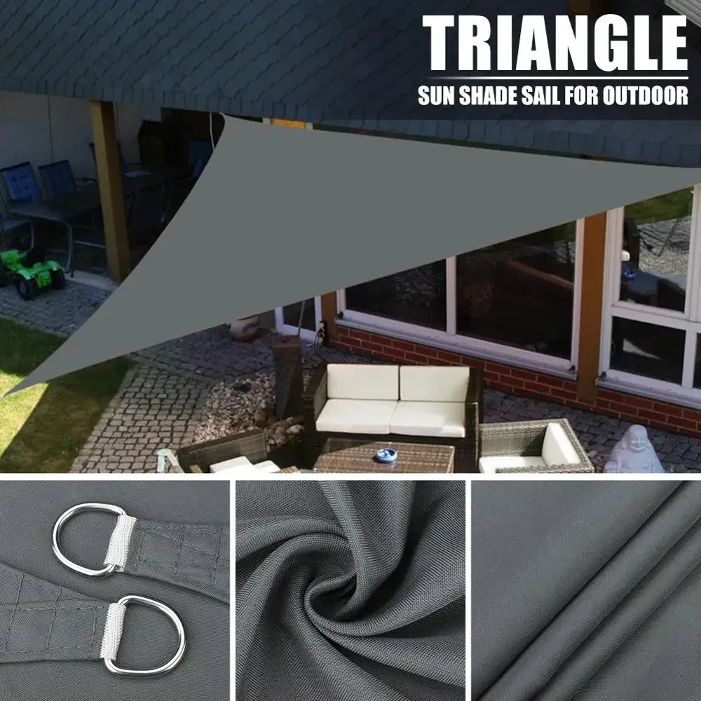 Waterproof Sun Shade Sail 160GSM For Outdoor Patio Garden Beach Camping