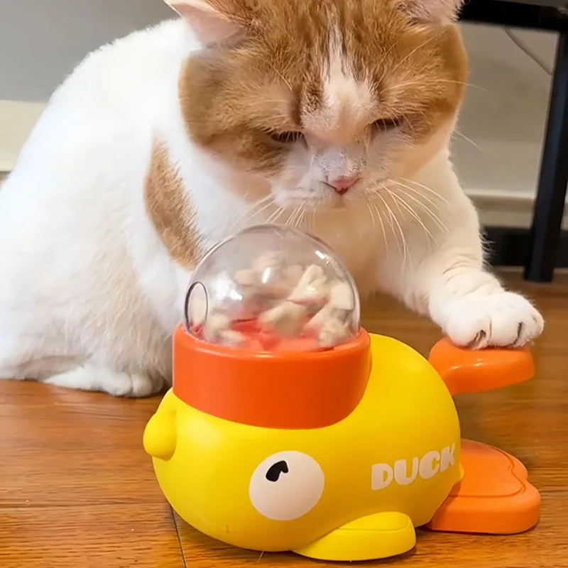 Interactive Duck Feeder Toy for Dogs and Cats Puzzle Feeder