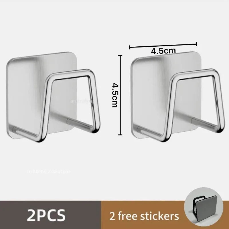 Stainless Steel Kitchen Sponge Holder Tray Drainer Rack Self Adhesive