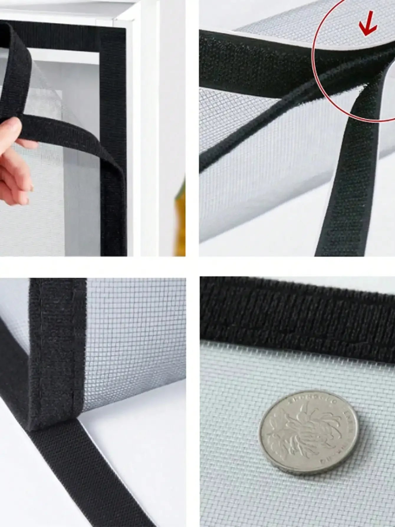 Self Adhesive Mosquito Window Screen No Drill Installation