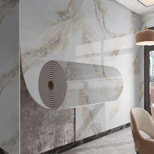 Marble PVC Wall Stickers Self Adhesive Waterproof for Walls