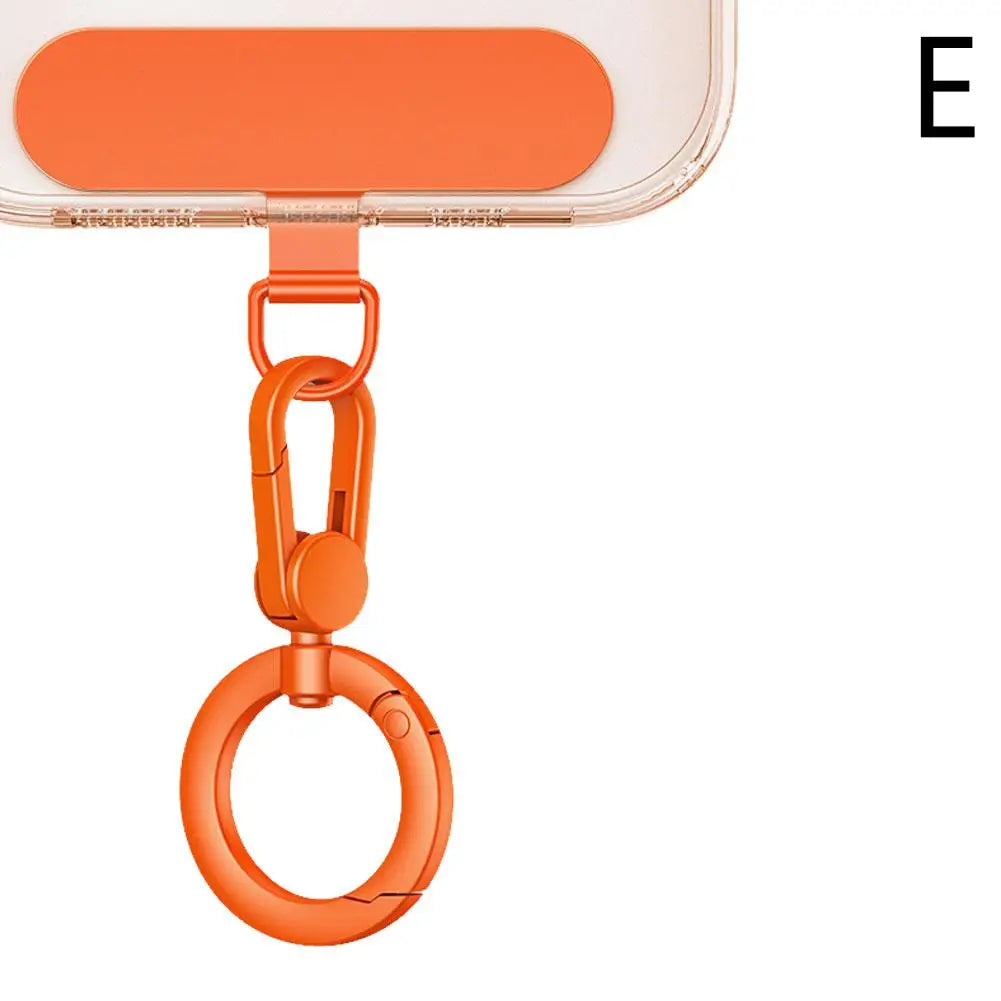 Metal Phone Lanyard With Rotatable Buckle And Steel Clip