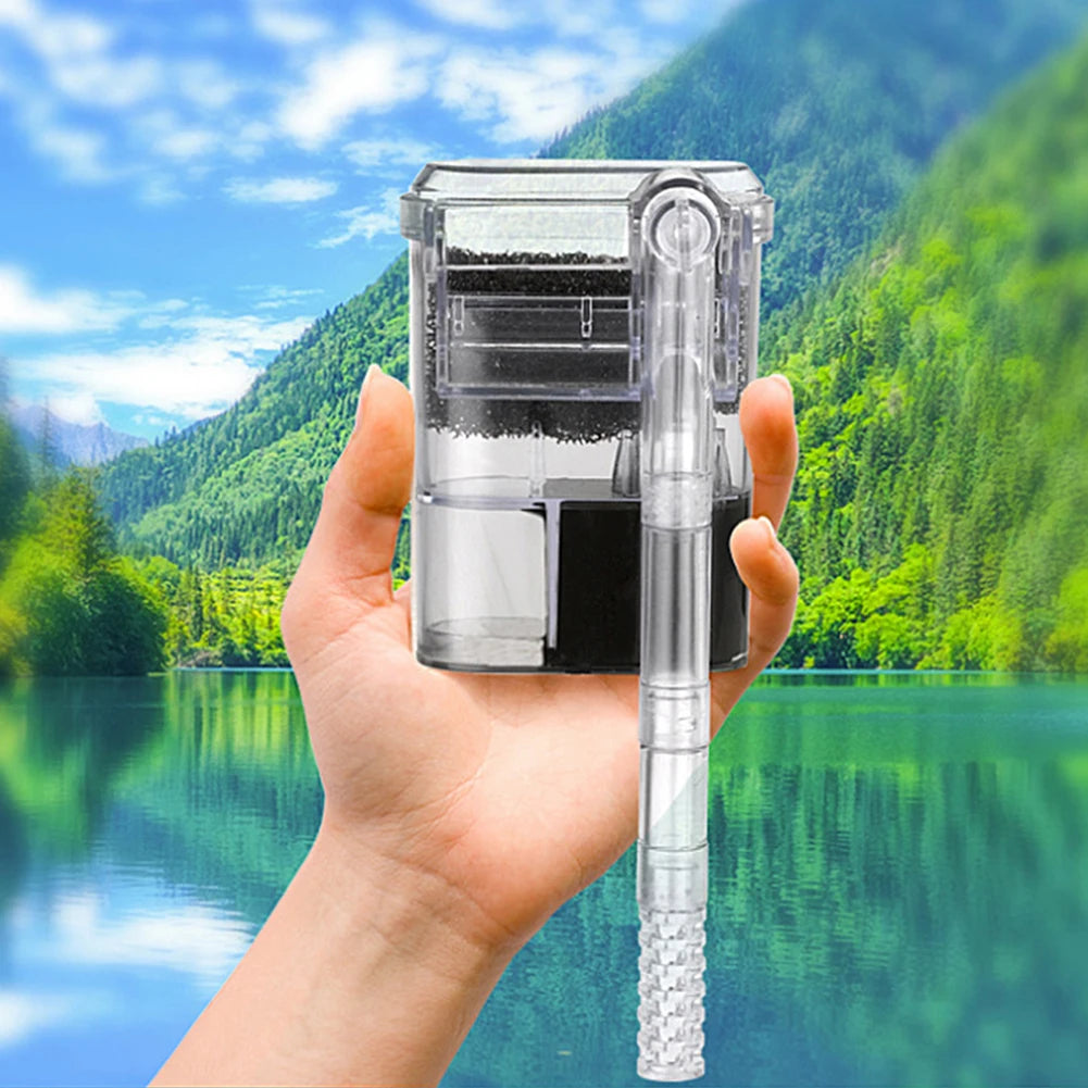Shunmaii Fish Tank Suspended Hang On Filter 2.5W USB Pump