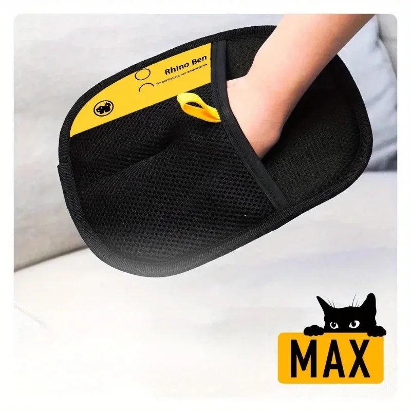 Pet Hair Removal Gloves Double Sided Grooming for Cats