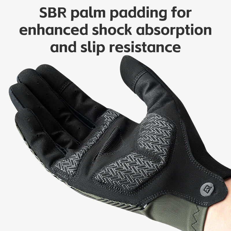 ROCKBROS Summer Cycling Gloves Breathable Non Slip Touchscreen Full Finger