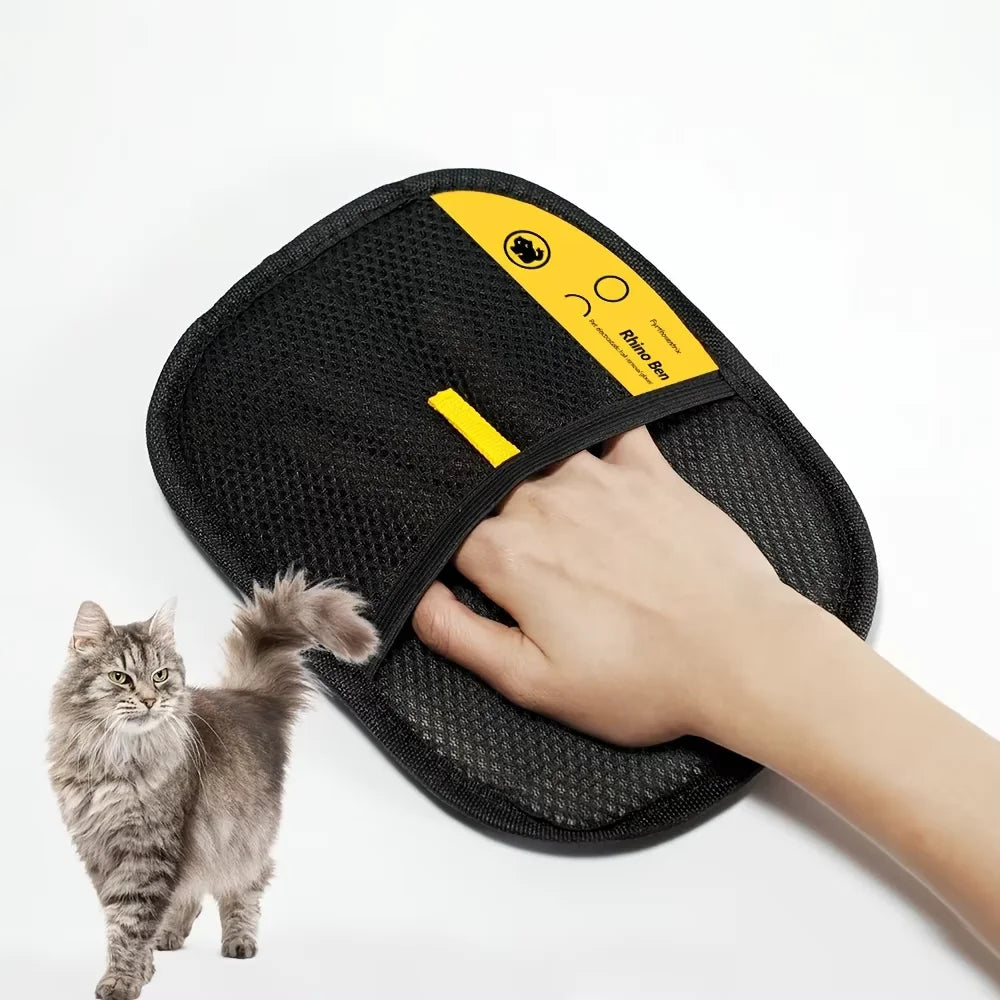 Pet Hair Removal Gloves Static Grooming for Dogs and Cats