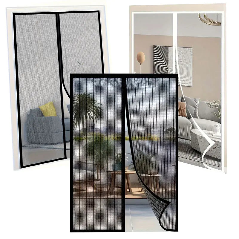 Easy Install Magnetic Door Curtain Auto Closing Mosquito Proof