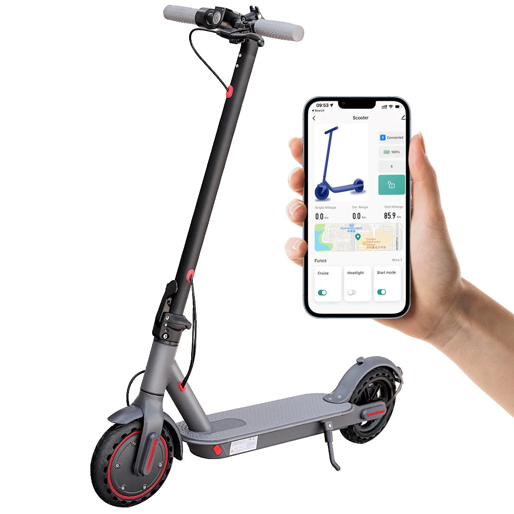 Ladped Electric Scooter 350W 19mph App Control Folding Waterproof