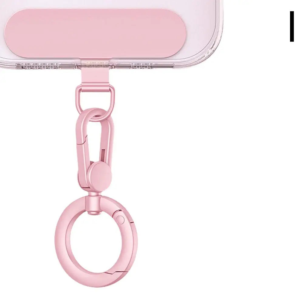 Metal Phone Lanyard With Rotatable Buckle And Steel Clip