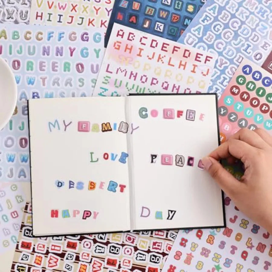 Alphabet Sticker Set Over 2000 Pieces for Journaling and Craft
