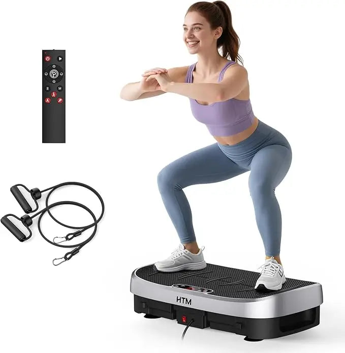 HTM Vibration Plate Fitness MultiFunction Trainer For Home Gym