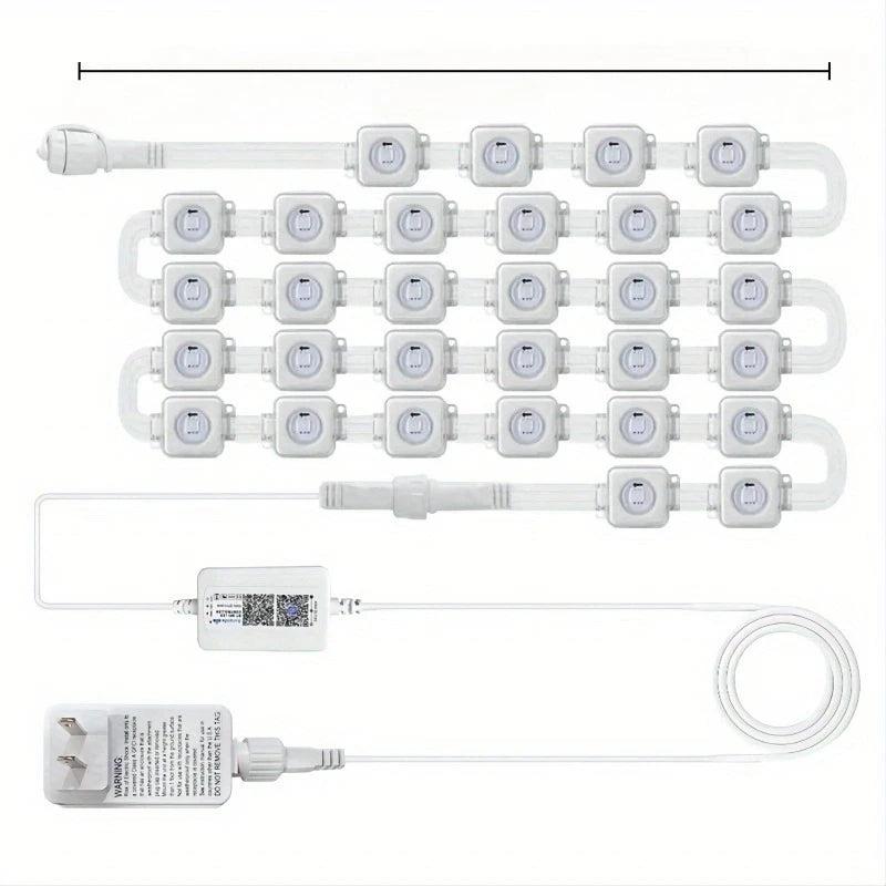 MIMIRGB Eaves Lights Outdoor LED String With Bluetooth Control