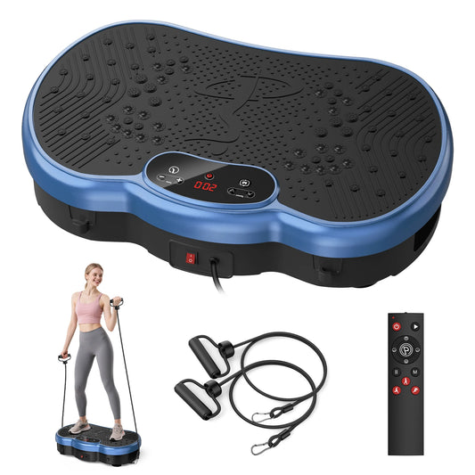 HTMM Fitness Vibration Plate Whole Body Exercise Machine Calorie Tracking