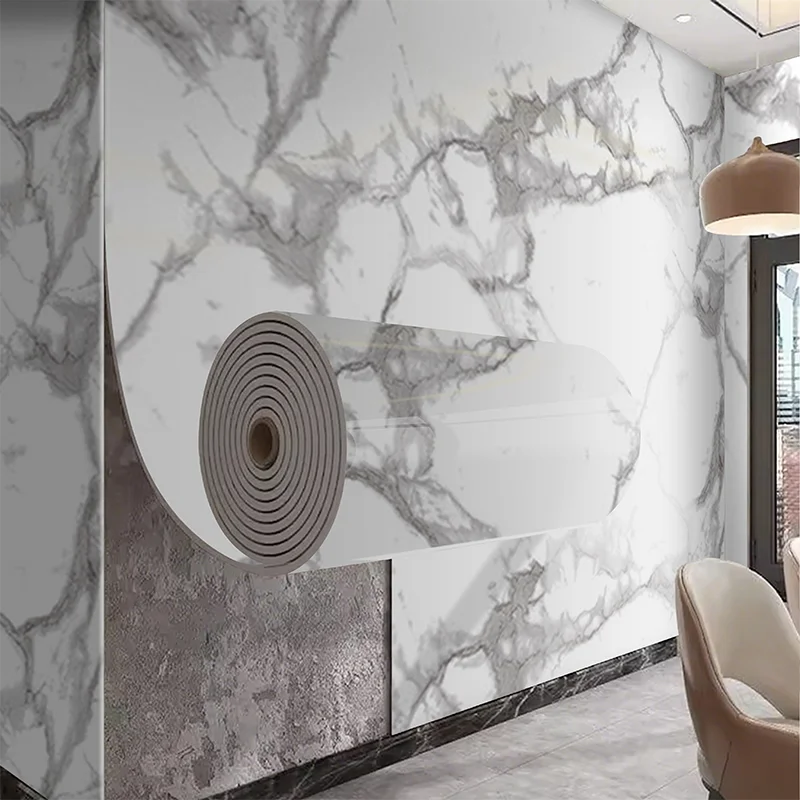 Marble PVC Wall Stickers Self Adhesive Waterproof for Walls