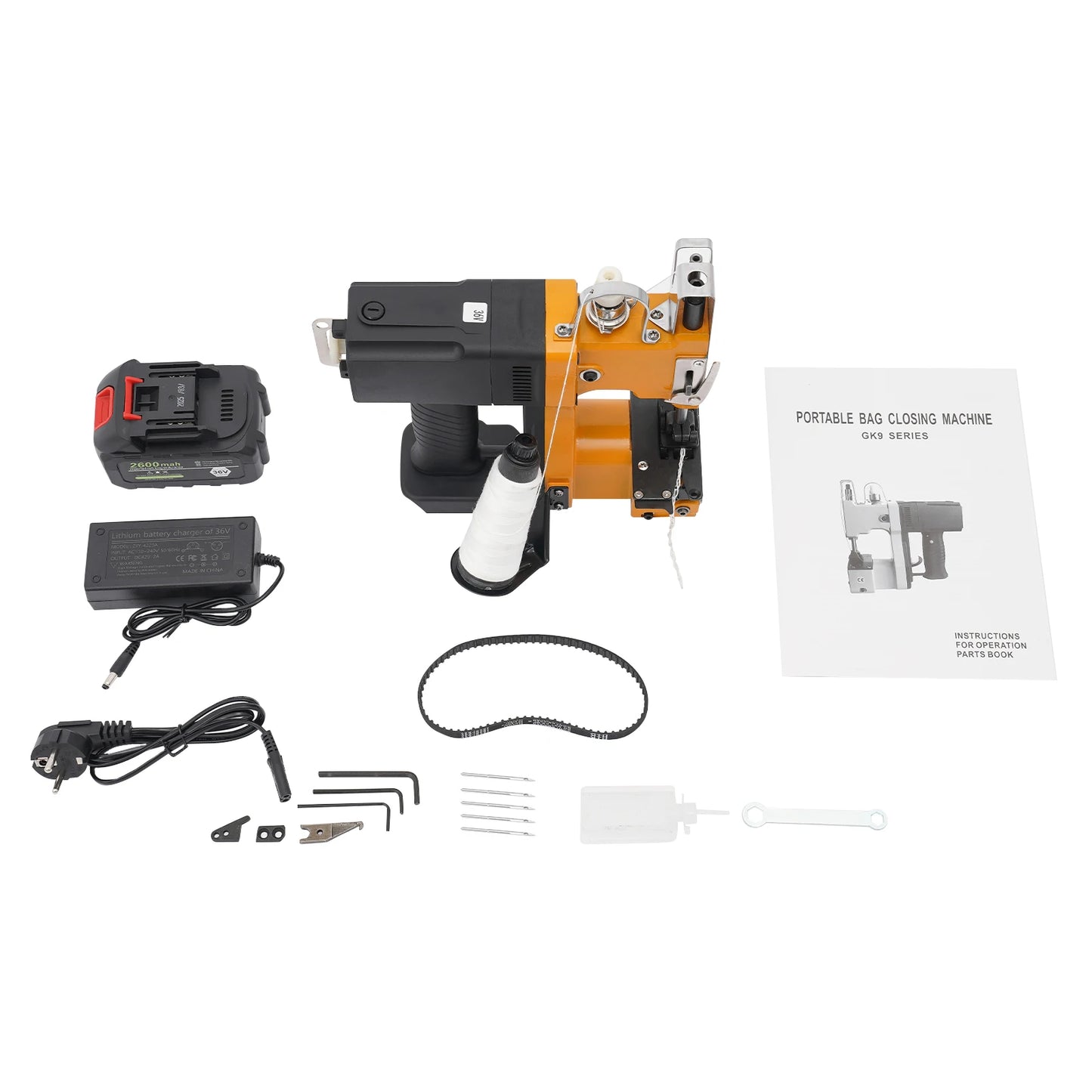 Portable 190W Handheld Bag Sewing Machine High Speed 18000 RPM