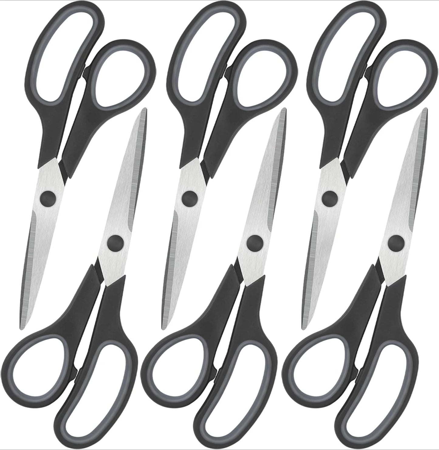 All Purpose Comfort Grip Scissors For Office School Craft Fabric