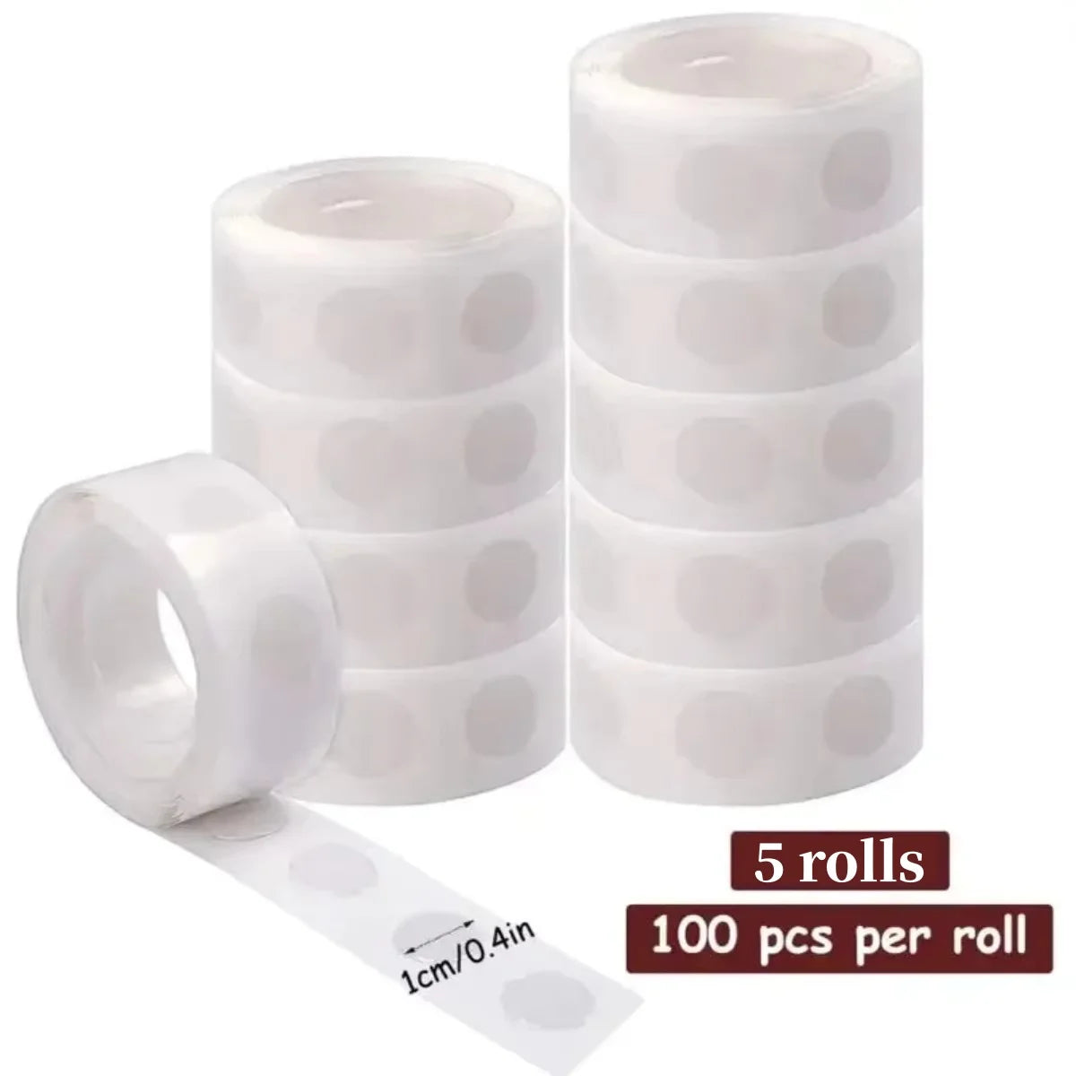 Transparent Double Sided Adhesive Dots For Balloons Multipurpose