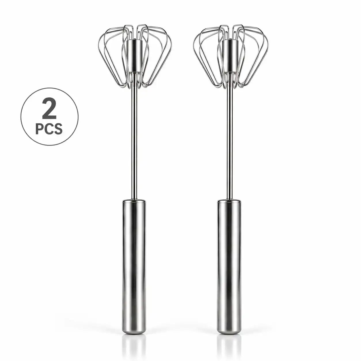 Stainless Steel Whisk Manual and Semi Automatic Egg Blender Cordless