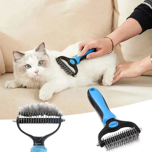 Grooming Comb Double Sided Hair Remover for Dogs and Cats
