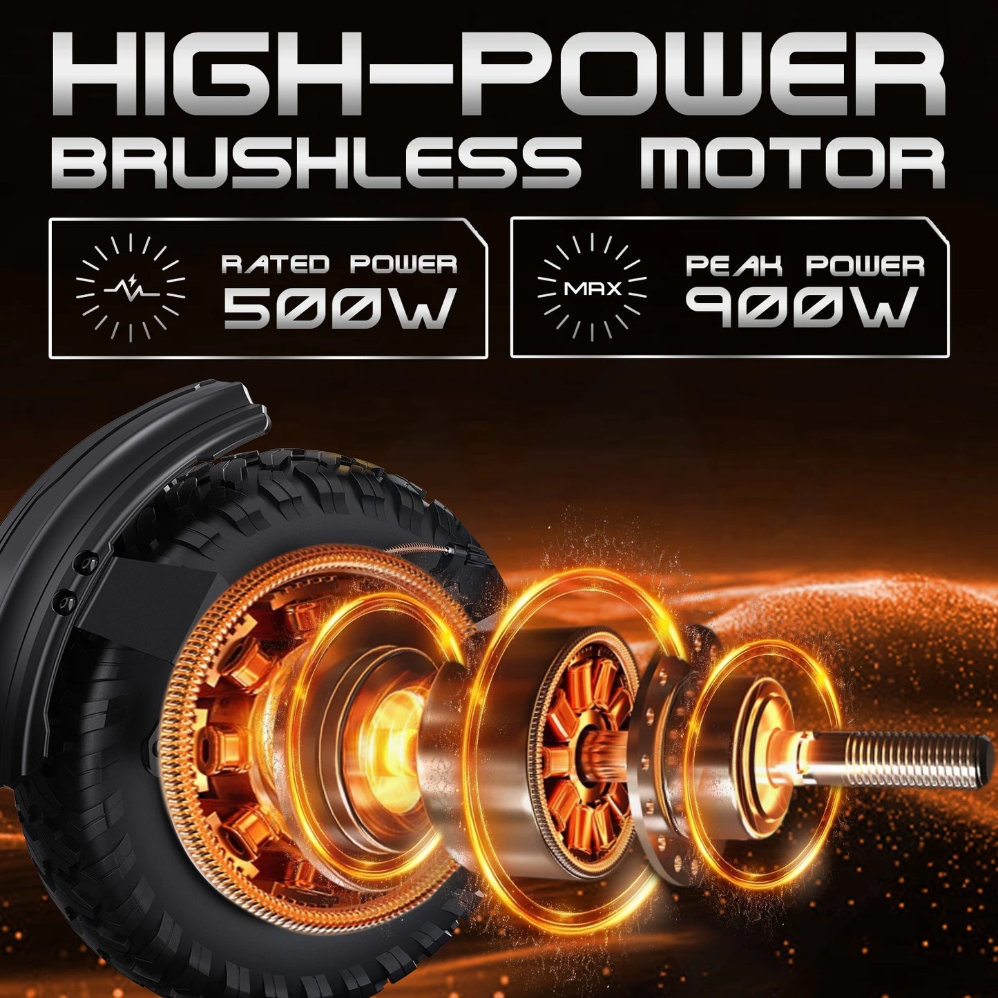T10 900W Electric Scooter 48V Battery 28-37 Miles Range Off Road Tires Foldable