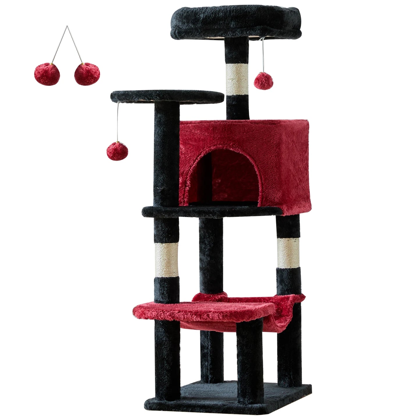 JHK Cat Tree MultiCat Climbing Tower Indoor Sisal Scratching Posts