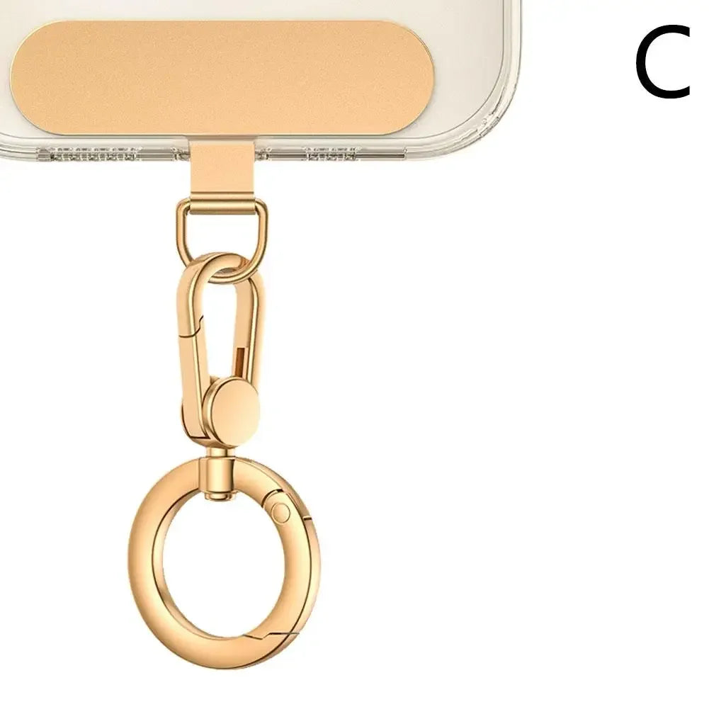 Metal Phone Lanyard With Rotatable Buckle And Steel Clip