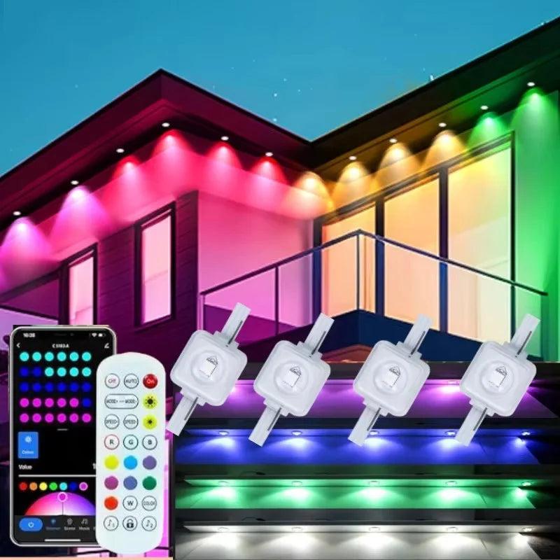 MIMIRGB Smart Outdoor Lights IP67 Waterproof String With App Control