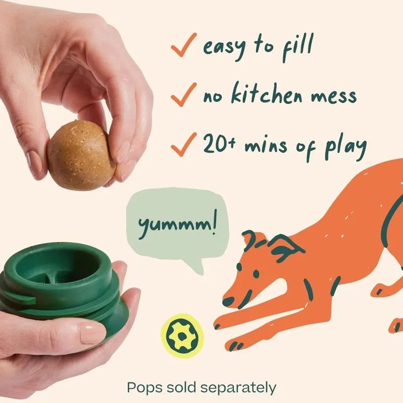 Silicone Interactive Dog Chew Toys With Cushioned Snack Box