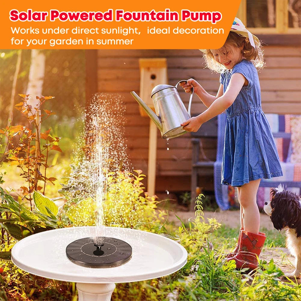Floating Solar Fountain With Eight Nozzles For Ponds And Pools