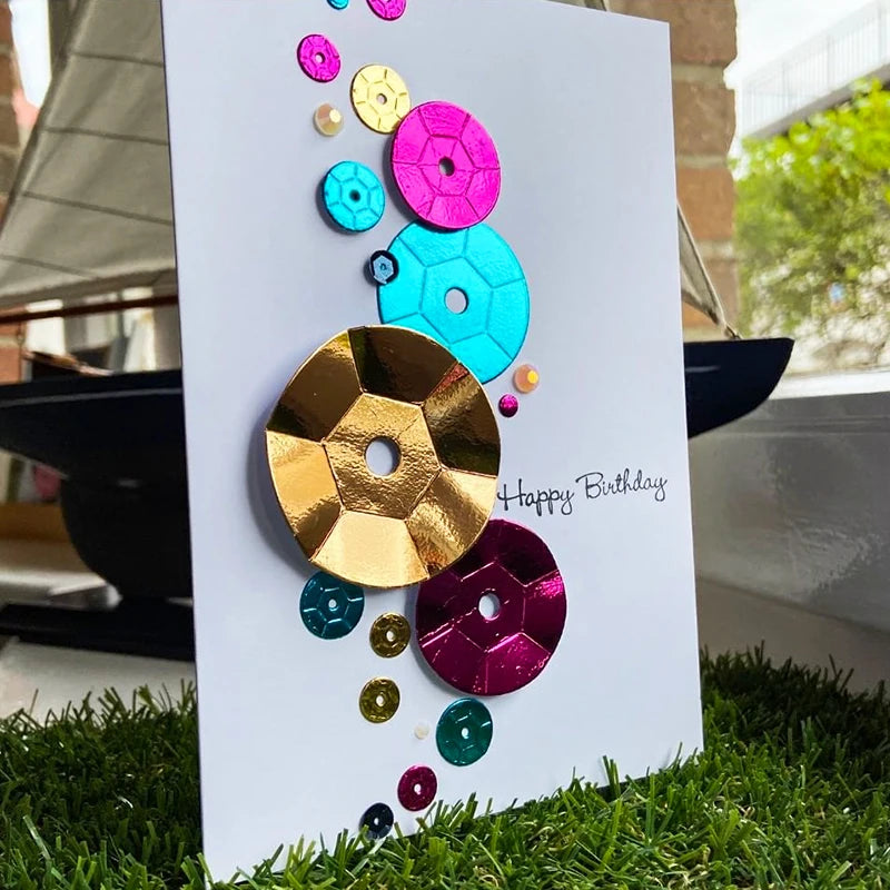 Round Sequin Metal Cutting Dies For Card Making Scrapbooking