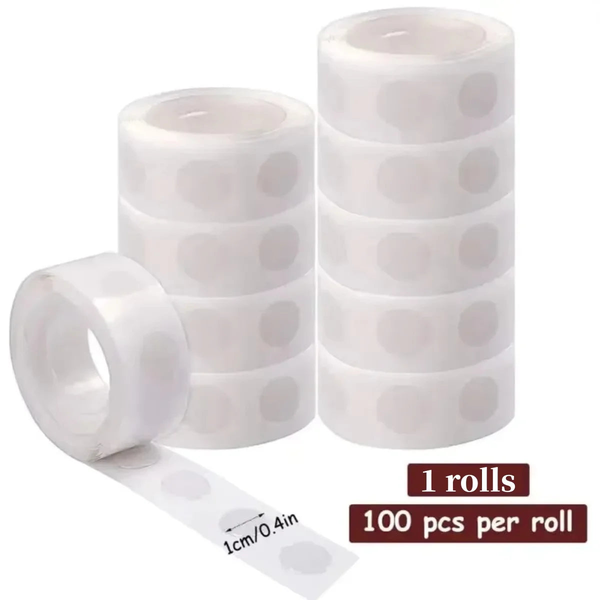 Transparent Double Sided Adhesive Dots For Balloons Multipurpose