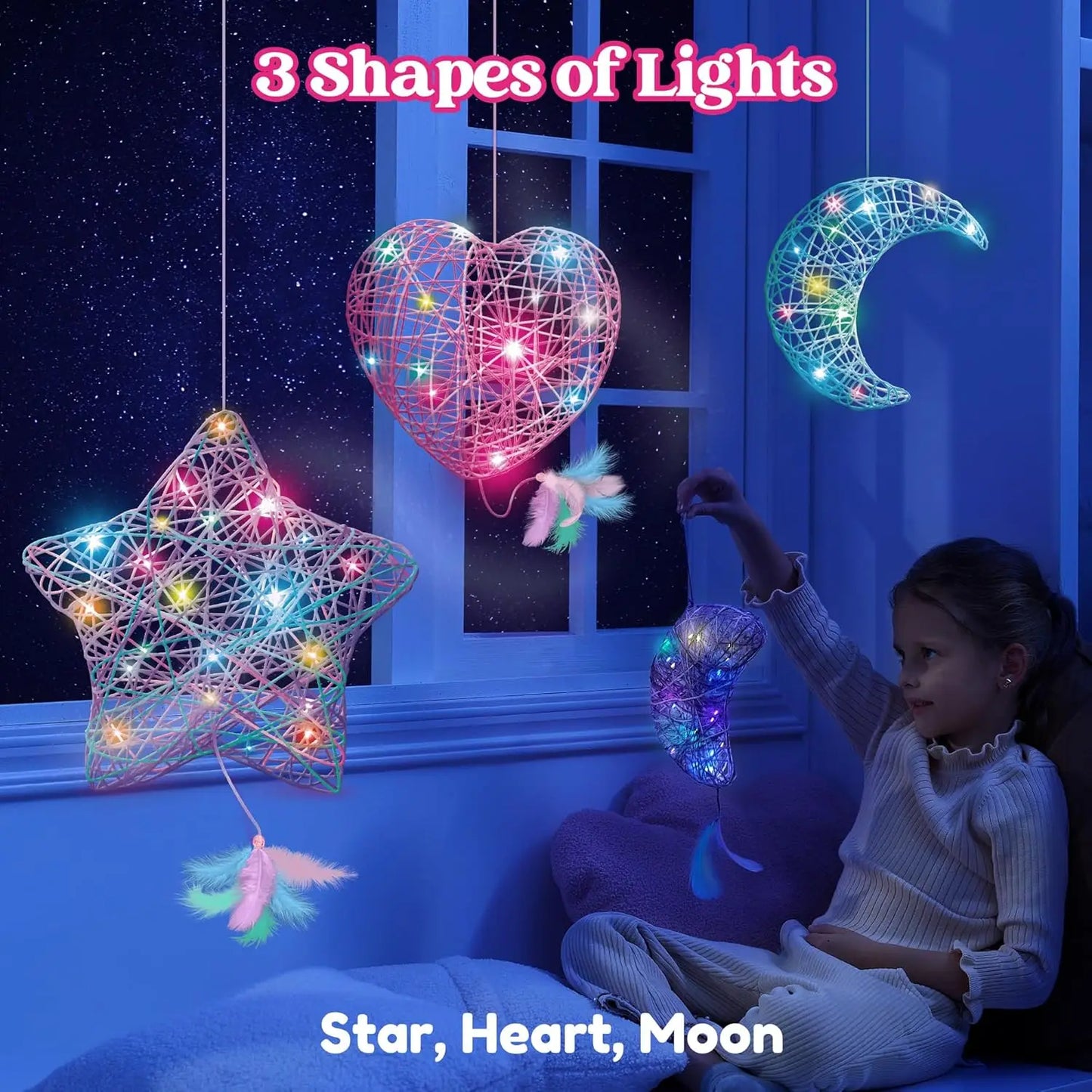 Joyfy 3D String Art Kit Light Up LED Bulbs Premium