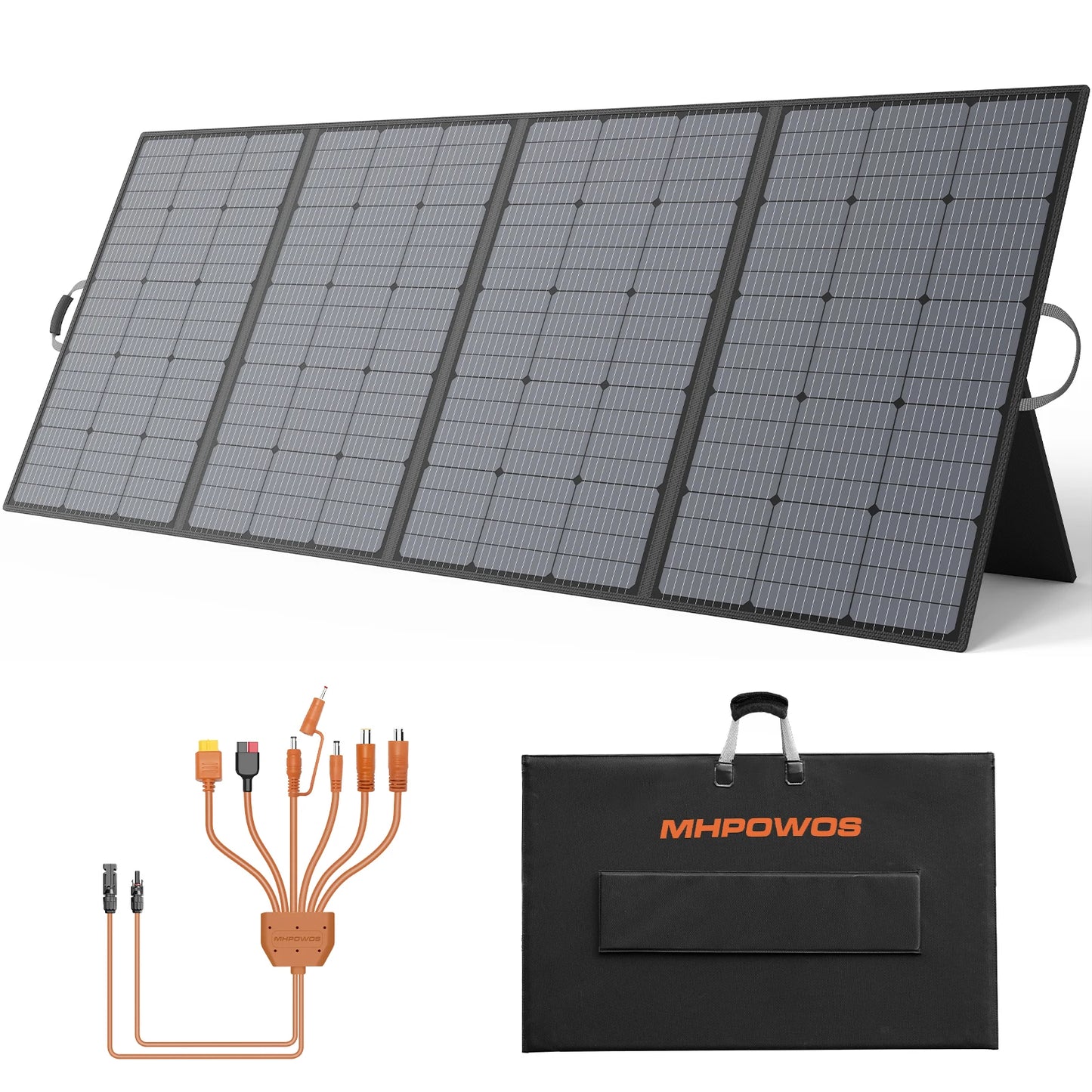 MHPOWOS 400W Portable Waterproof Foldable Solar Panel for Off Grid