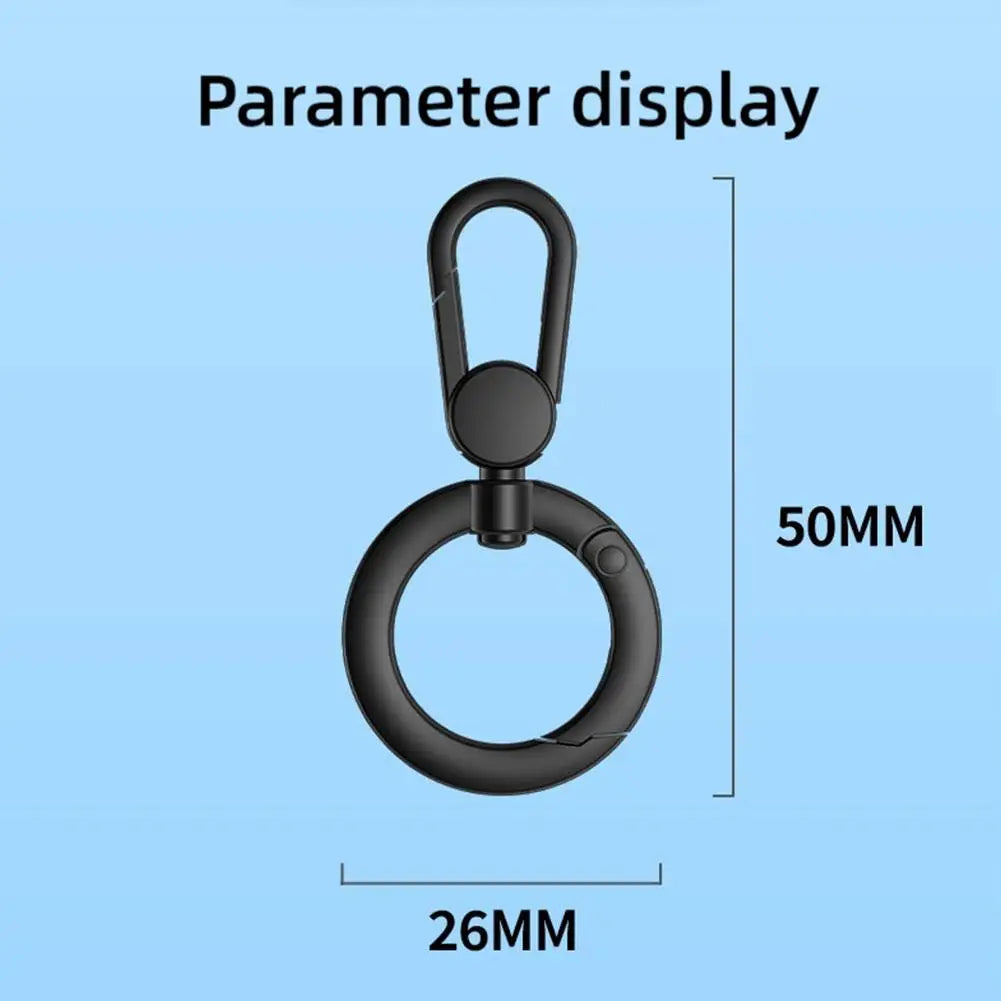 Metal Phone Lanyard With Rotatable Buckle And Steel Clip