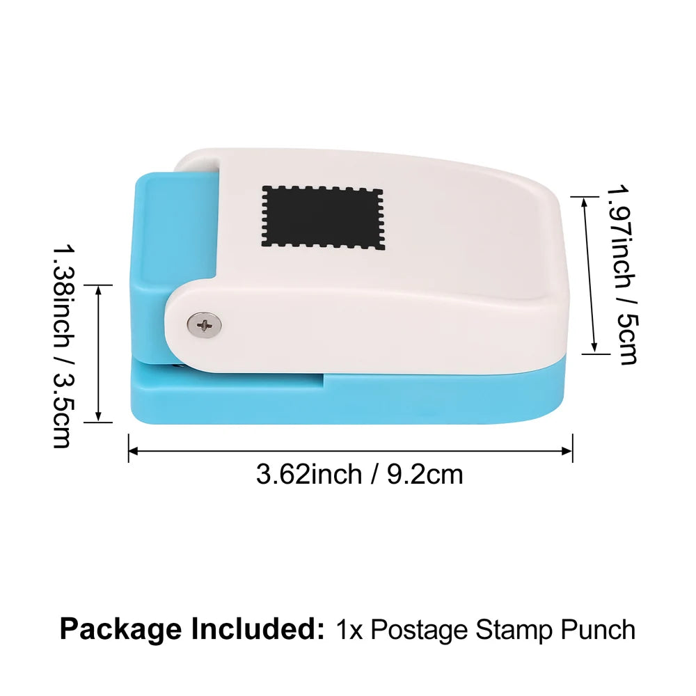 Postage Stamp Punch Lever Action for Paper Crafting and Scrapbooking