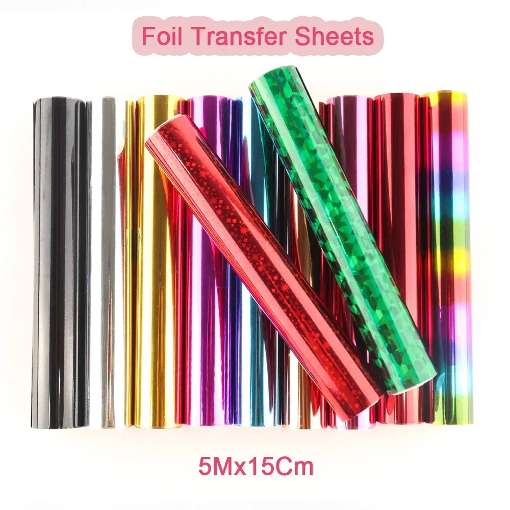 Holographic Heat Activated Foil Transfer Sheets for DIY Crafts