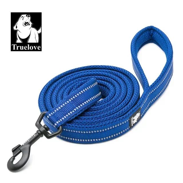 TRUELOVE Reflective Nylon Mesh Padded Pet Leash For Dogs And Cats