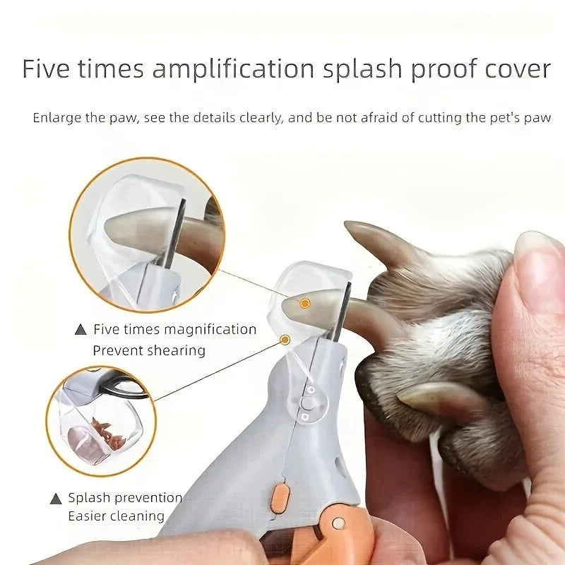 Light Up Pet Nail Clipper For Safe Dog Cat Grooming